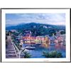 Image 1 : Signed Ray Sipos Print on Canvas TWILIGHT IN PORTOFINO
