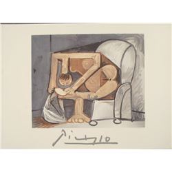 Pablo Picasso : Femme a la Toilette Art Print