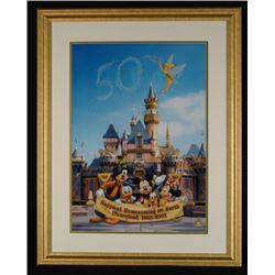 DISNEYLAND Framed LE Litho Cel GREATEST 50 CELEBRATION