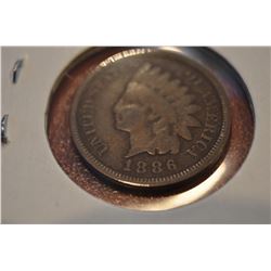 (3) 1886 Type 2 Indian Head Penny