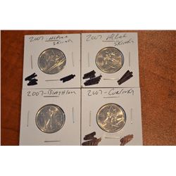 (4) 2007 Canada Quarter  - (Mixed) - UNC