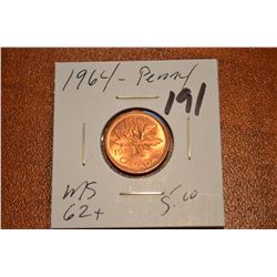 1964 Canada 1-Cent BU