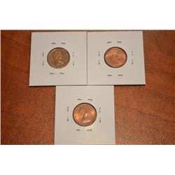(3) 1978, 79(2) Canada 1-Cent (Rotation)