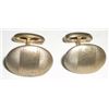 Image 1 : VERY OLD VINTAGE MENS CUFF-LINKS SET IS OVAL SHAPED & GOLD-TONED!! ITEM CAME OUT OF SAFE!!