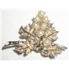 Image 1 : VINTAGE BROOCH OAK LEAF WITH PEARLS PATTERN STAMPED *EMMONS* BOOK VALUE $35.00+!!