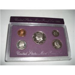 1991-S UNITED STATES PROOF SET RED BOOK ORIGINAL ISSUE VALUE IS $11.00!! COMES IN ORIGINAL BOX!!