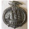 Image 1 : NAZI NAVAL BADGE-SHOWS TALL SHIP/EAGLE & SWASTIKA