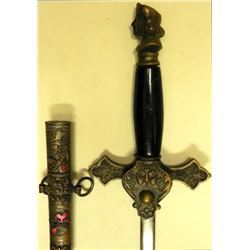 NICE OLD KNIGHTS OF COLUMBUS SWORD BY T.C. GLEASON