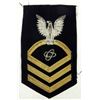 Image 1 : NAVAL RATING PATCH:ELECTRONICS TECH OFFICER-BULLION-4X6