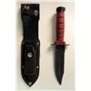 Image 1 : FIGHTING KNIFE & SHEATH--DOUBLE EDGE - SAWTOOTH