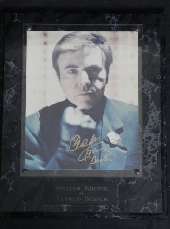 Walter Koenig Signed Photo Plaque -A. Bester Babylon 5
