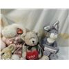 Image 2 : LOT 7 ASSORTED BEARS & BUNNIES STUFFED ANIMALS