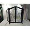 Image 1 : 3 PANEL WROUGHT IRON FIREPLACE SCREEN