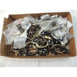 BOX LOT ASSORTED METAL HANDLES
