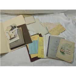 BOX LOT VINTAGE EPHEMERA