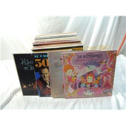 BOX LOT ASSORTED VINTAGE VINYL RECORDS