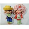 Image 1 : LOT 2 VINTAGE STRAWBERRY SHORTCAKE DOLLS