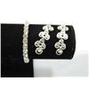 Image 2 : RHINESTONE CHANDILER EARRINGS & BRACELET