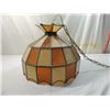 Image 2 : LARGE STAINED GLASS HANGING LAMP