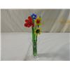Image 1 : BLOWN GLASS FLOWERS STIR SET