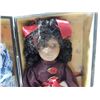 Image 2 : DARK HAIRED DOLL & WOODEN CARRYING TRUNK