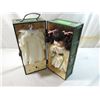 Image 1 : 12" PORCELAIN DOLL W/ TRAVEL TRUNK CASE