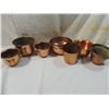 Image 1 : LOT 7 ASSORTED SMALL COPPER POTS PLANTERS