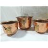 Image 2 : LOT 7 ASSORTED SMALL COPPER POTS PLANTERS