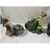 Image 2 : LOT 5 ASSORTED VINTAGE DECORATIVE  PLANTERS