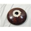 Image 2 : VINTAGE LARGE BROWN CERAMIC INSULATOR BASE