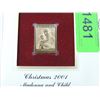 Image 2 : 24KT FIRST DAY COMMEMORATIVE STAMP CHRISTMAS 2001