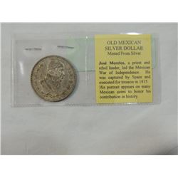 OLD MEXICAN SILVER DOLLAR