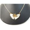 Image 1 : GENUINE MOTHER OF PEARL BUTTERFLY NECKLACE