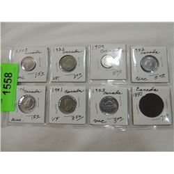 LOT 6 CANADIAN COINS
