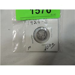1924 MERCURY DIME