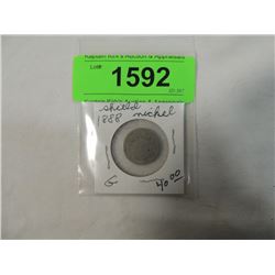 1888 SHIELD NICKEL