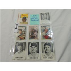 LOT 8 OLD BASEBALL CARDS