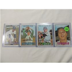 LOT 4 1967 BASEBALL CARDS: PODRES, DOBSON, JACKSON
