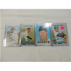LOT 4 1967 BASEBALL CARDS: OLIVER, HERBEL, JARVIS