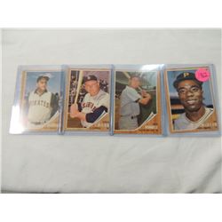 LOT 4 1962 BASEBALL CARDS: MCBEAN, RUNNELS, BILKO