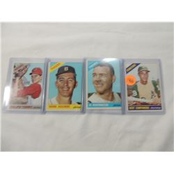 LOT 4 1966 BASEBALL CARDS: CAMPANERIS, WORTHINGTO