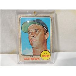 1968 TOPPS ED MATHEWS #58 BASEBALL CARD