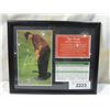 Image 2 : TIGER WOODS 2000 PGA CHAMPIONSHIP FRAMED PLAQUE