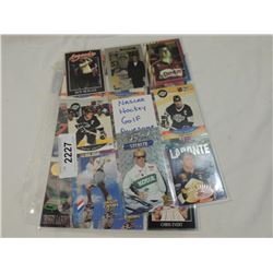 LOT 19 MISC HOCKEY, GOLF & RACING CARDS