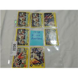 LOT 7 1978 FLEER FOOTBALL CARDS