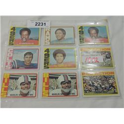 LOT 9 1972 TOPPS FOOTBALL CARDS