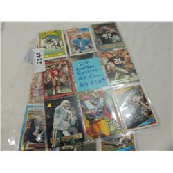 LOT 20 MISC ROOKIE, HOF, STARS FOOTBALL CARDS