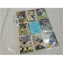 LOT 13 JUNIOR SEAU FOOTBALL CARDS