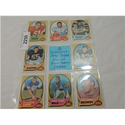 LOT 8 1970 TOPPS FOOTBALL CARDS