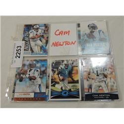 LOT 10 CAM NEWTON FOOTBALL CARDS